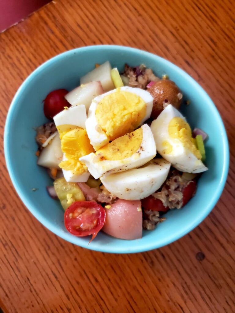 Mayonnaise-Free Potato Salad w/ Quinoa