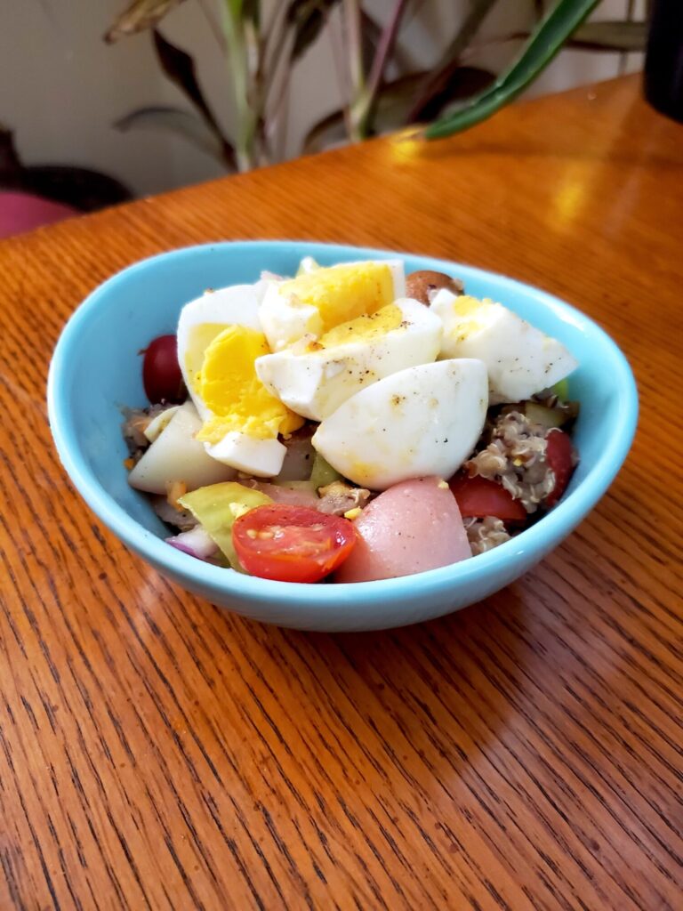 Mayonnaise-Free Potato Salad w/ Quinoa