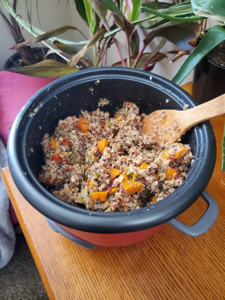 Quinoa w/ Sweet Potato & Garden Peppers