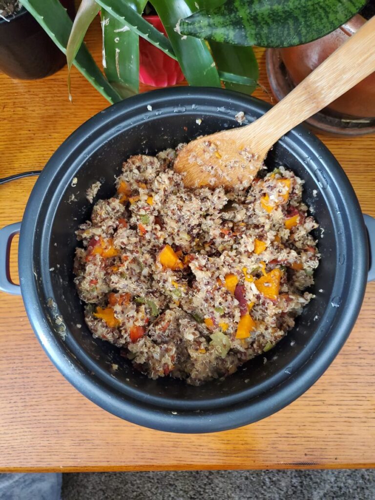 Quinoa w/ Sweet Potatoes & Garden Vegetables