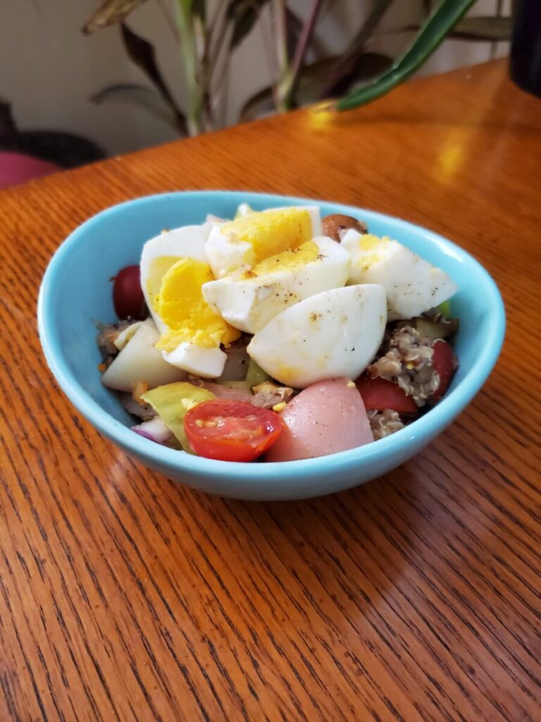 Mayonnaise-Free Potato Salad w/ Quinoa