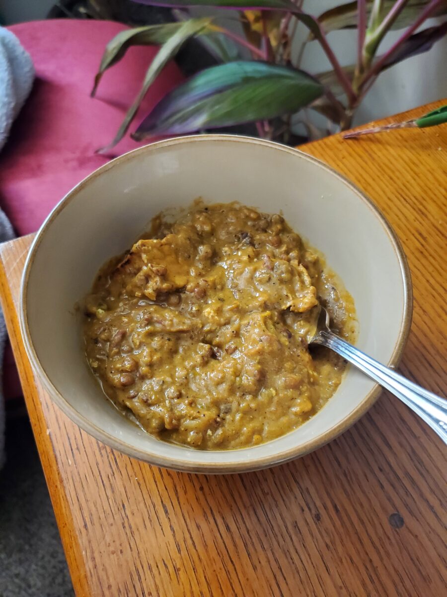 Curry w/ Bengali Squash, Tofu & Garden Peppers