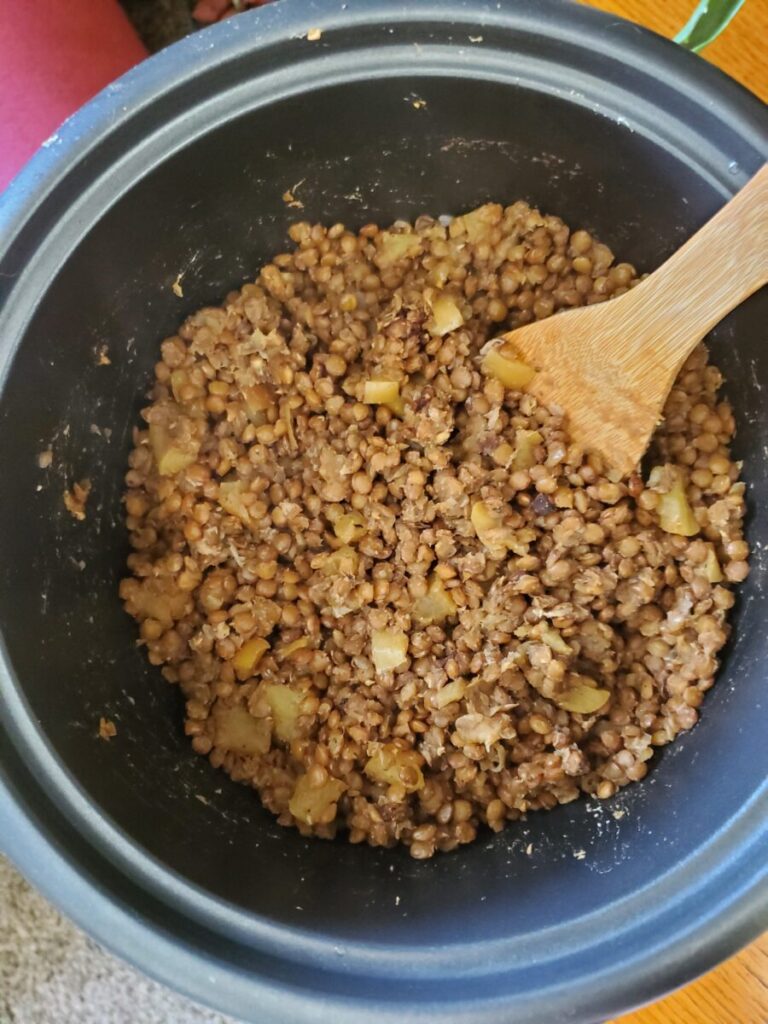 Lentils w/ Cinnamon Roasted Squash & Habaneros