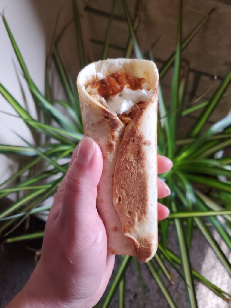 Burrito w/ Tofu & Sweet Potato Quinoa