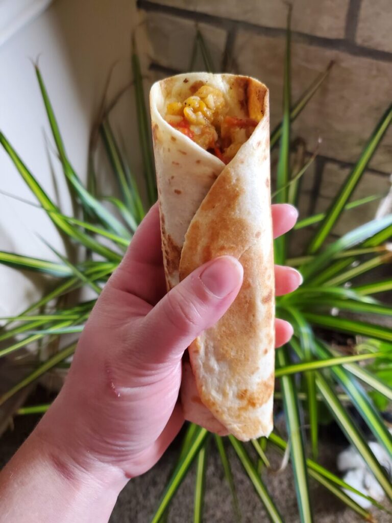 Burrito w/ Tofu & Sweet Potato Quinoa