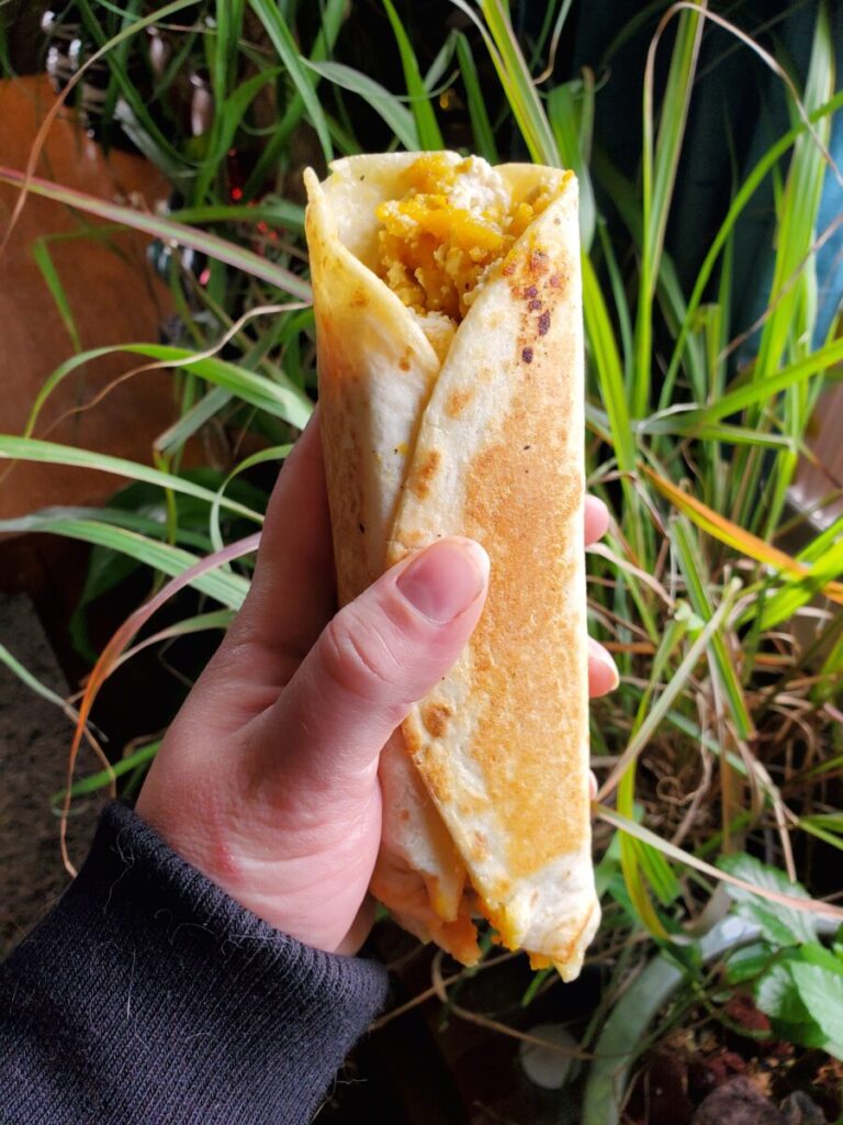 Burrito w/ Fried Tofu & Brown Rice