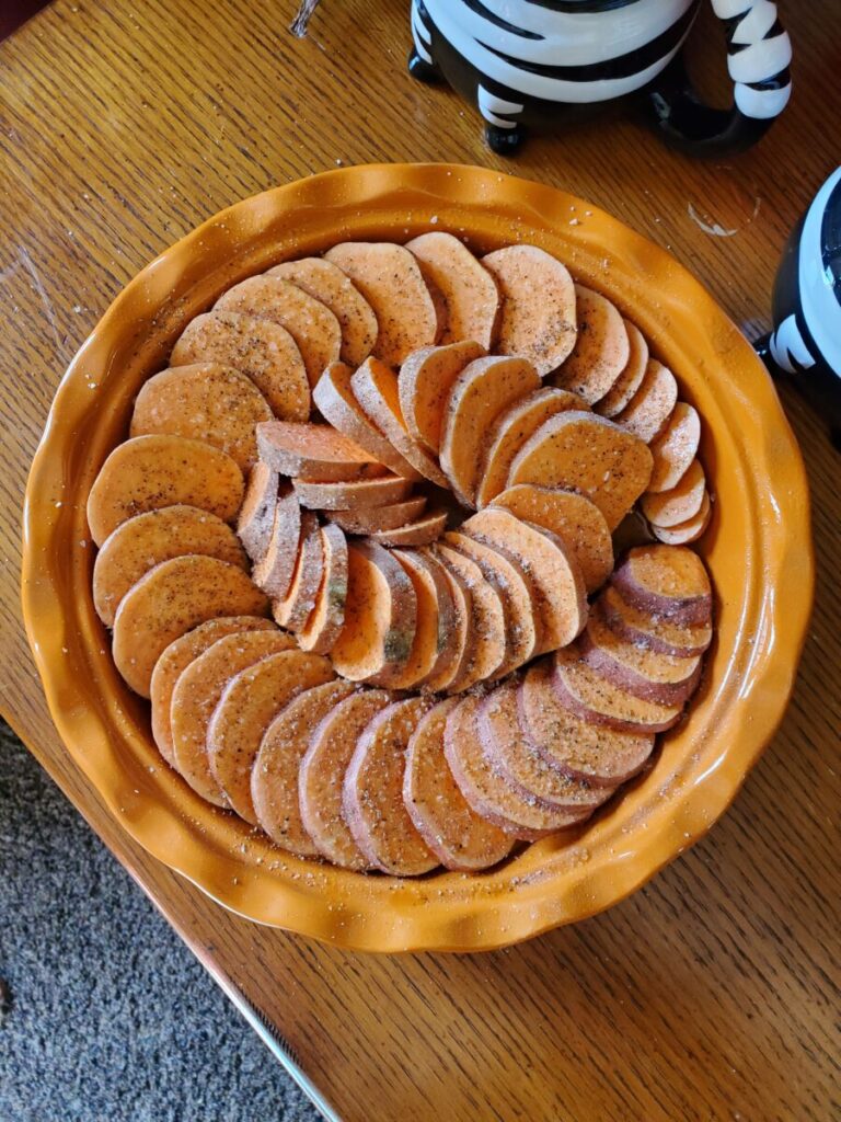 Quiche w/ Blue Cheese & Sweet Potatoes
