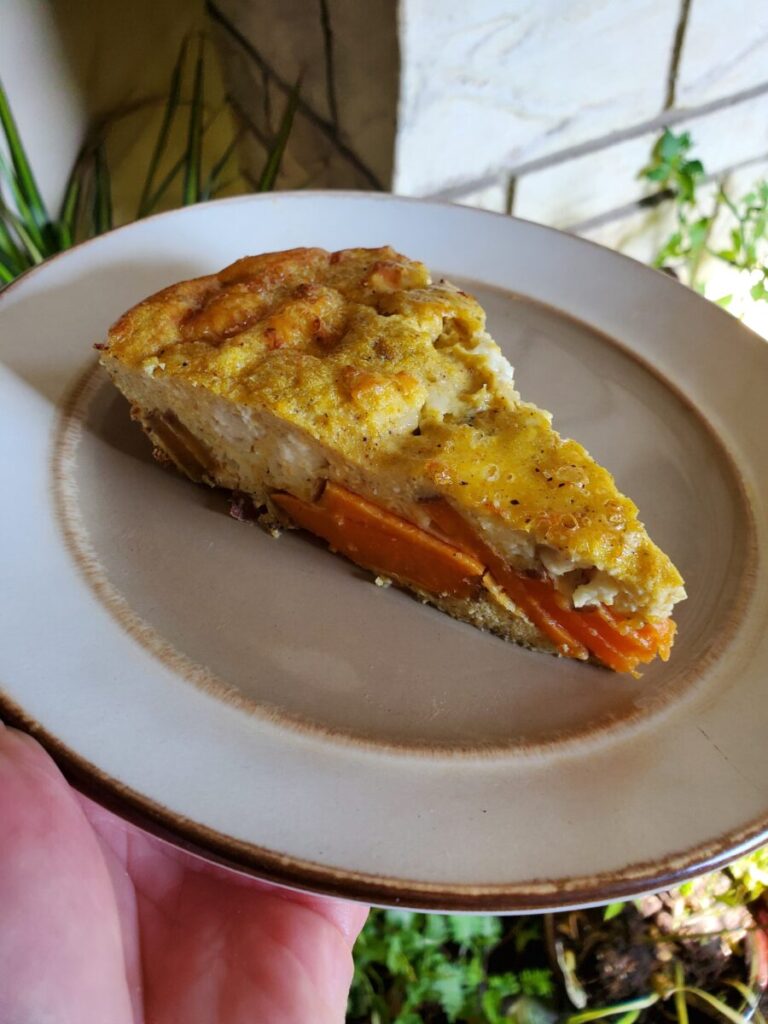 Quiche w/ Blue Cheese & Sweet Potatoes