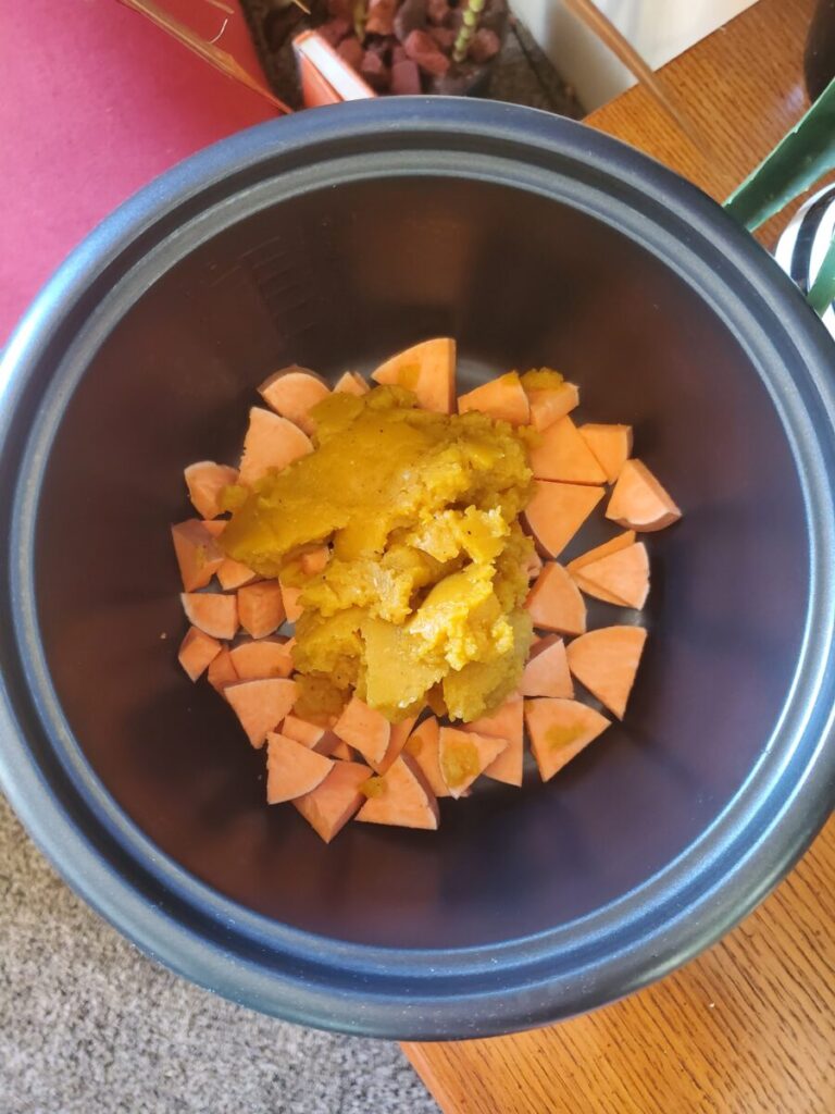 Lentils w/ Sweet Potatoes & Pumpkin