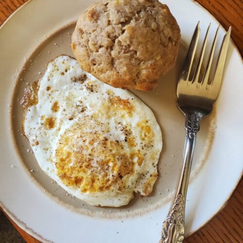 Eggs w/ Banana Nut Muffins