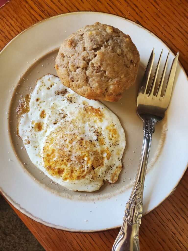 Eggs w/ Banana Nut Muffins