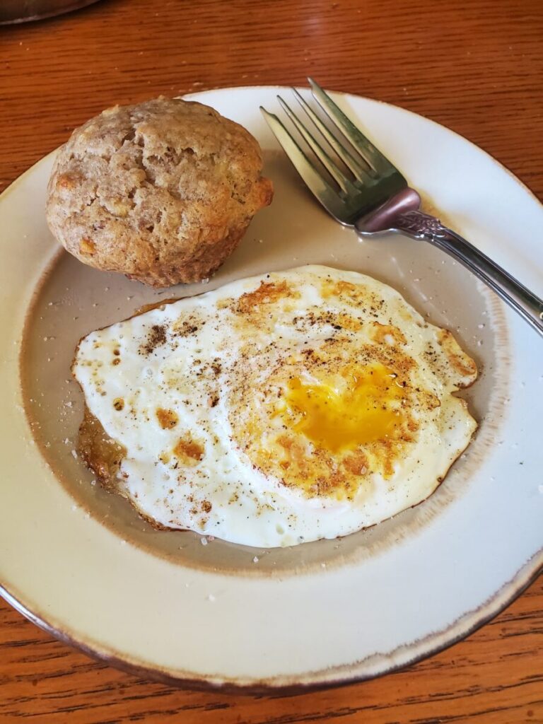 Eggs w/ Banana Nut Muffins