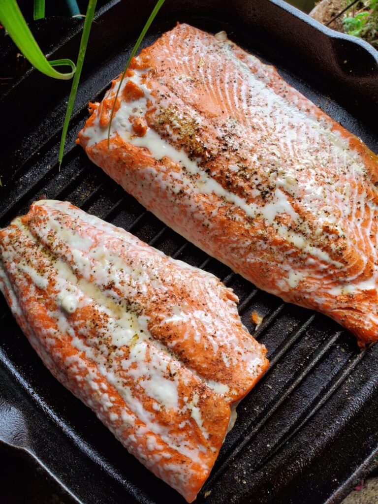 Baked Salmon for Soups & Stews