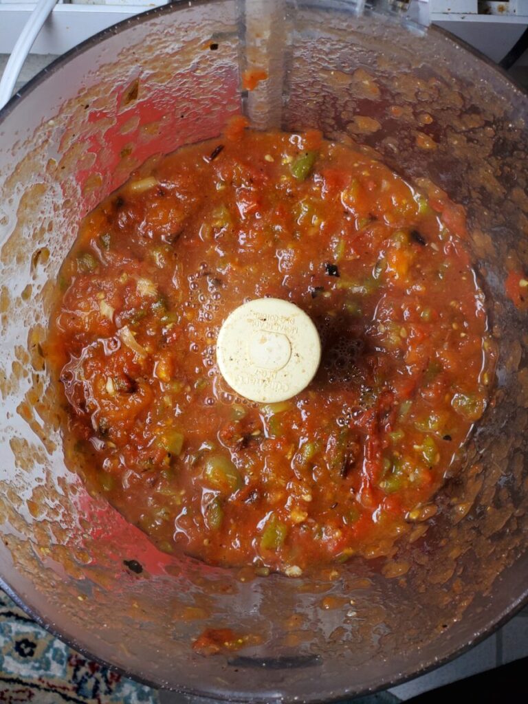 Salsa w/ Roasted Tomatoes & Bell Peppers
