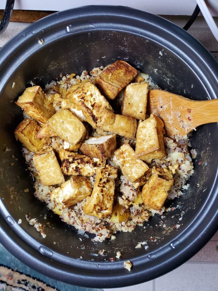 Quinoa w/ Ginger, Tofu, & Sprouts