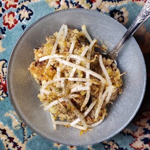 Quinoa w/ Ginger, Tofu, & Sprouts