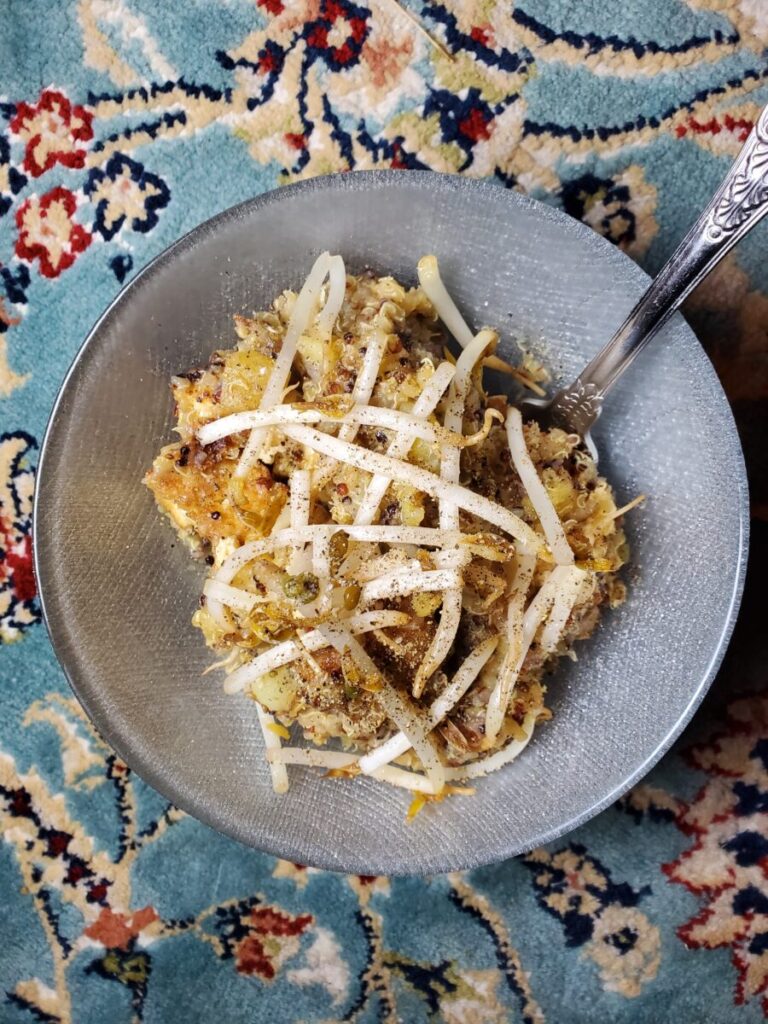 Quinoa w/ Ginger, Tofu, & Sprouts