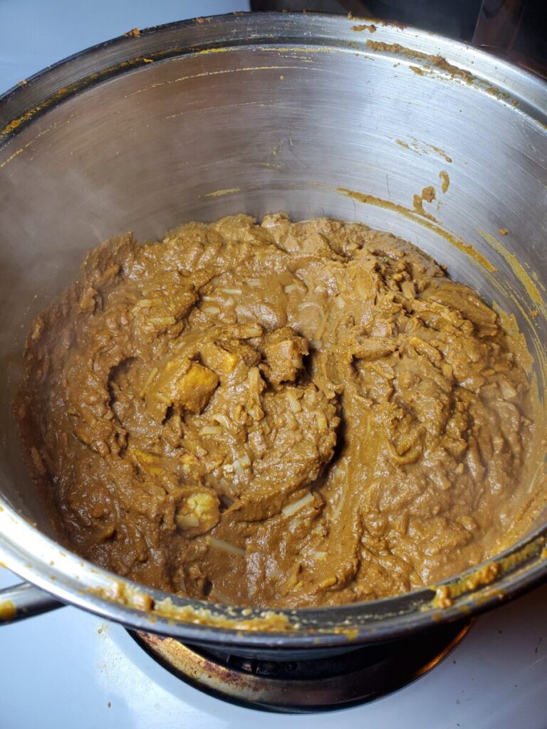 Curry w/ Spicy Calabaza Squash & Chocolate