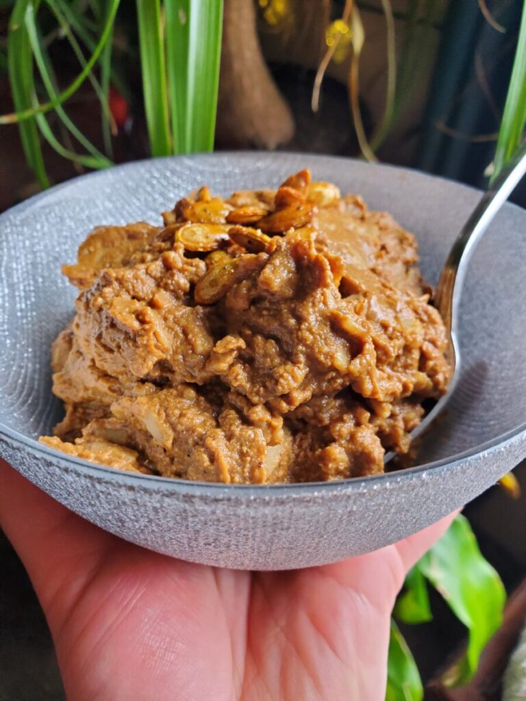 Curry w/ Spicy Calabaza Squash & Chocolate