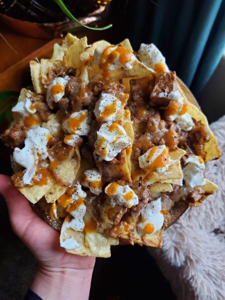 Nachos w/ Calabaza Squash Curry