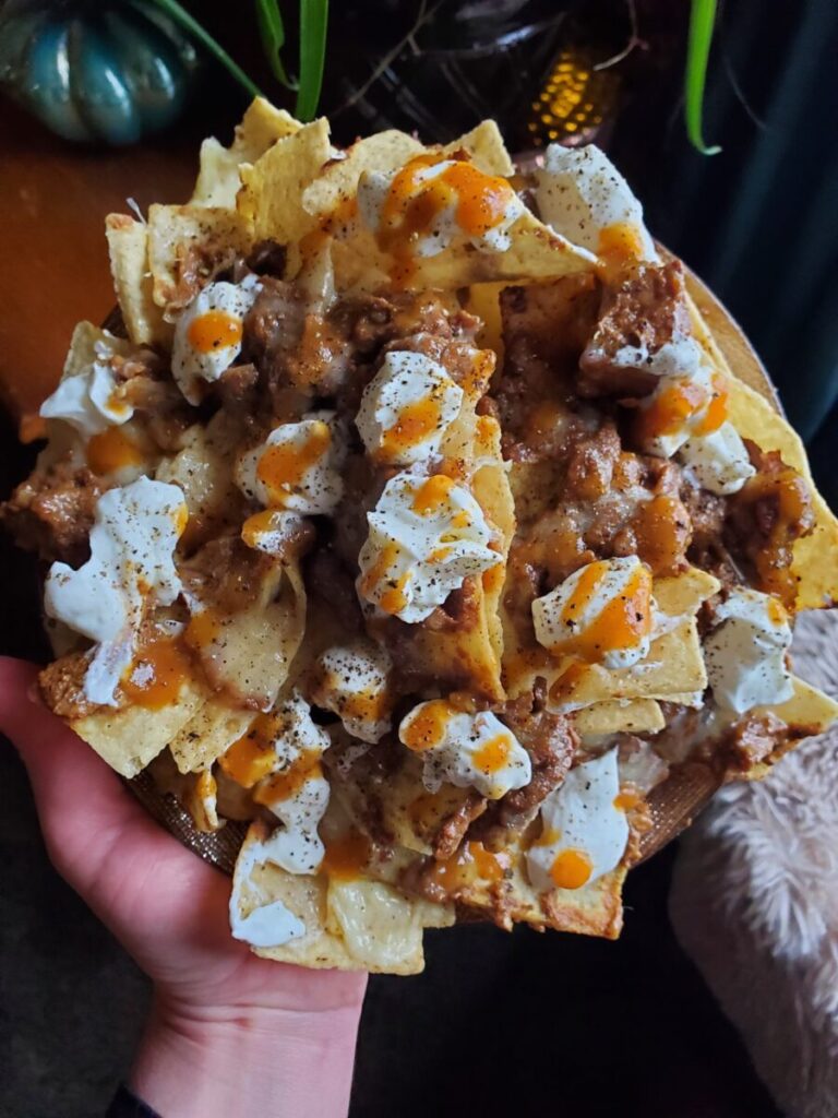 Nachos w/ Calabaza Squash Curry