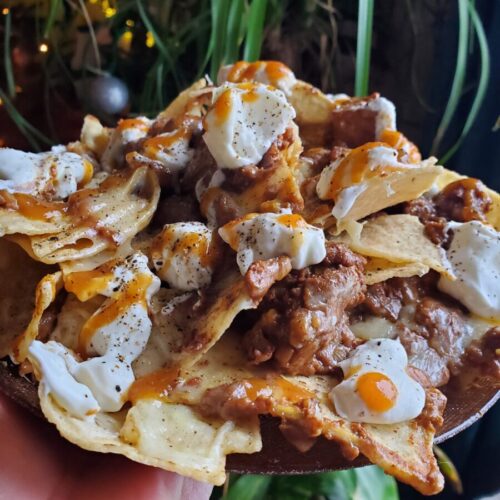 Nachos w/ Calabaza Squash Curry