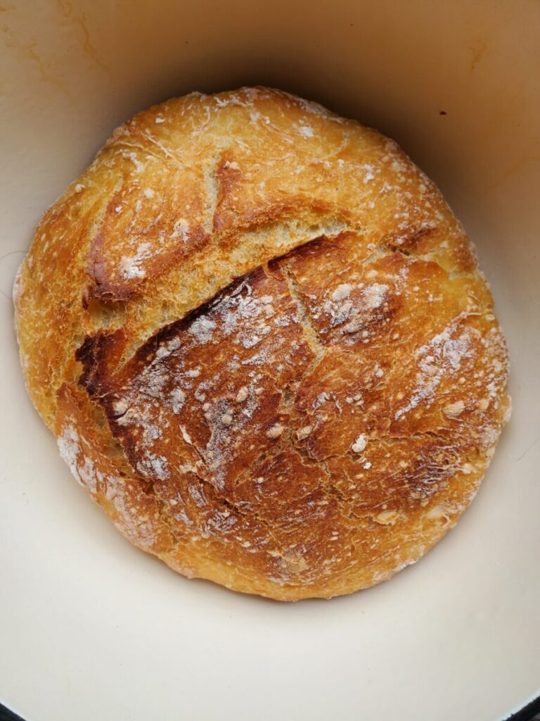 No-knead Dutch Oven Bread