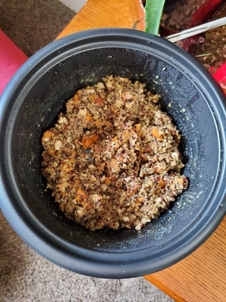 Quinoa w/ Sweet Potatoes, Rice Vinegar, & Tamari