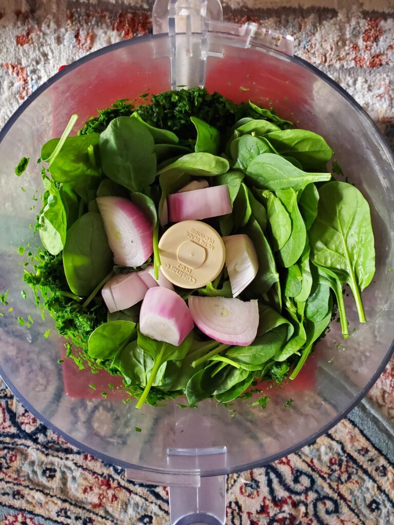 Sautéed Spinach w/ Shallots & Garlic