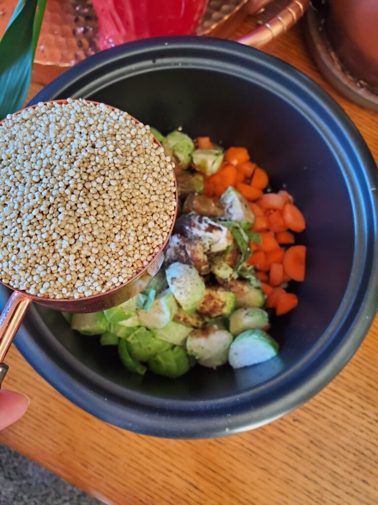 Quinoa w/ Balsamic, Carrots, & Brussel Sprouts