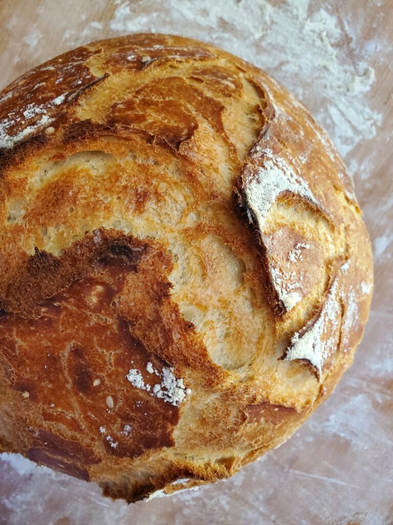 No-knead Dutch Oven Bread