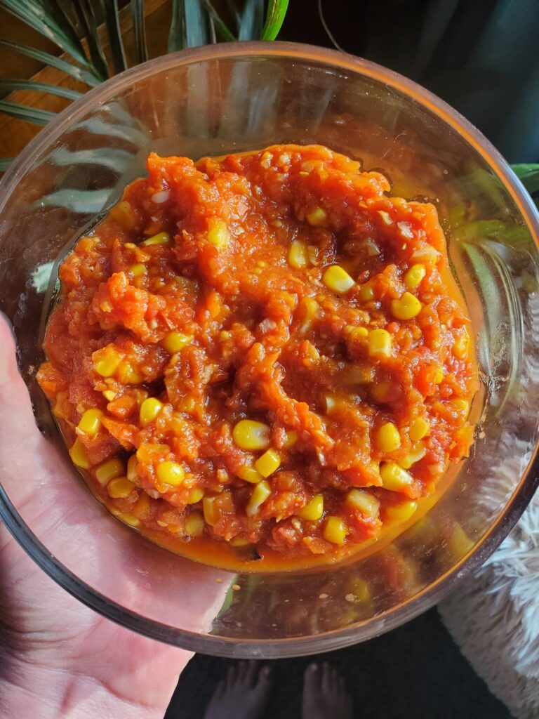 Salsa w/ Sautéed Corn & Carrots, Carrot