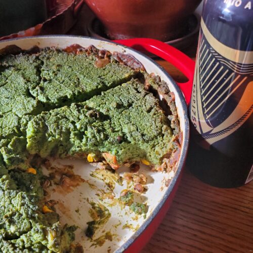 Shepherd's Pie w/ Spinach Mashed Potatoes & Guinness