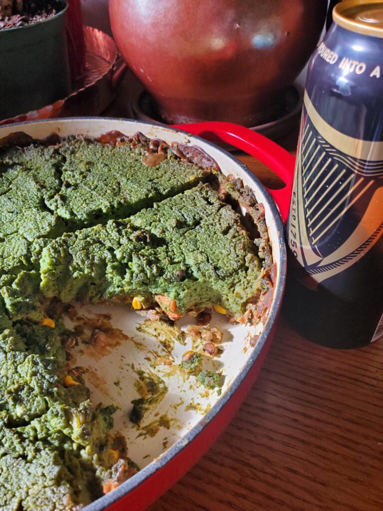 Shepherd's Pie w/ Spinach Mashed Potatoes & Guinness