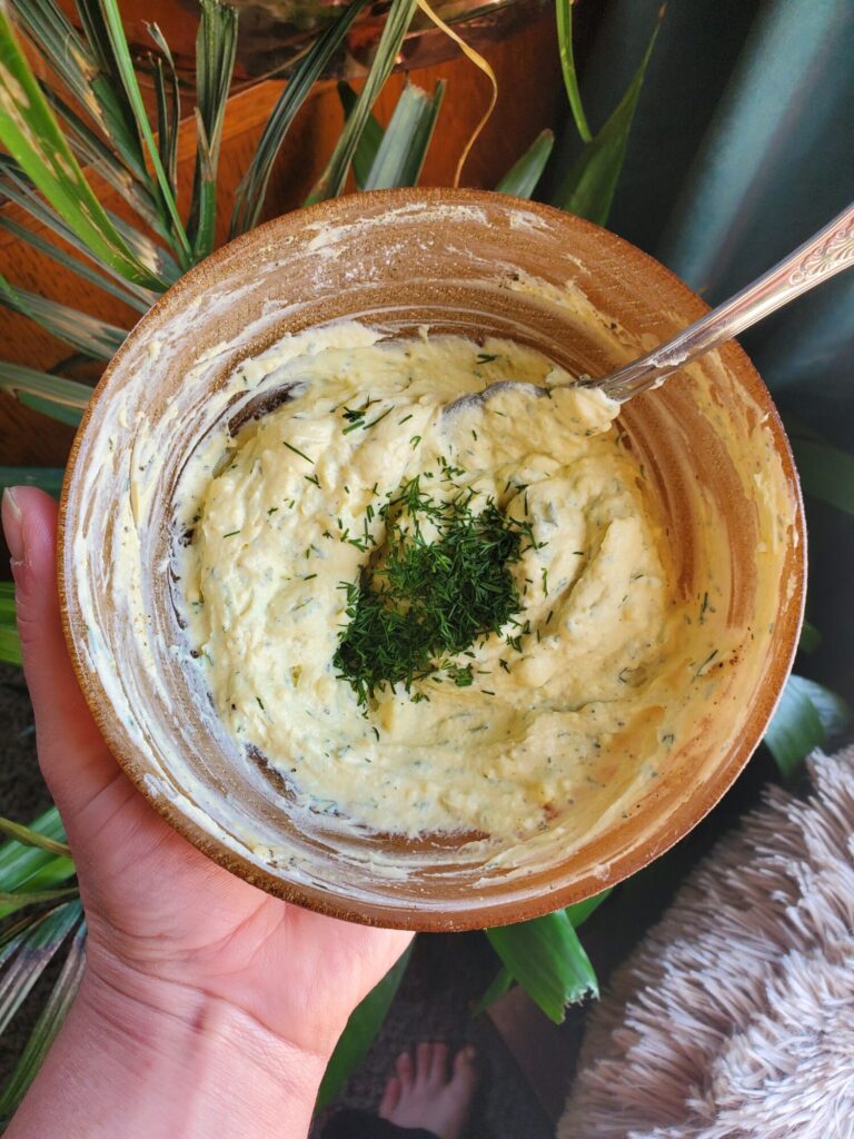 Mayonnaise-Free Deviled Eggs w/ Salmon & Dill