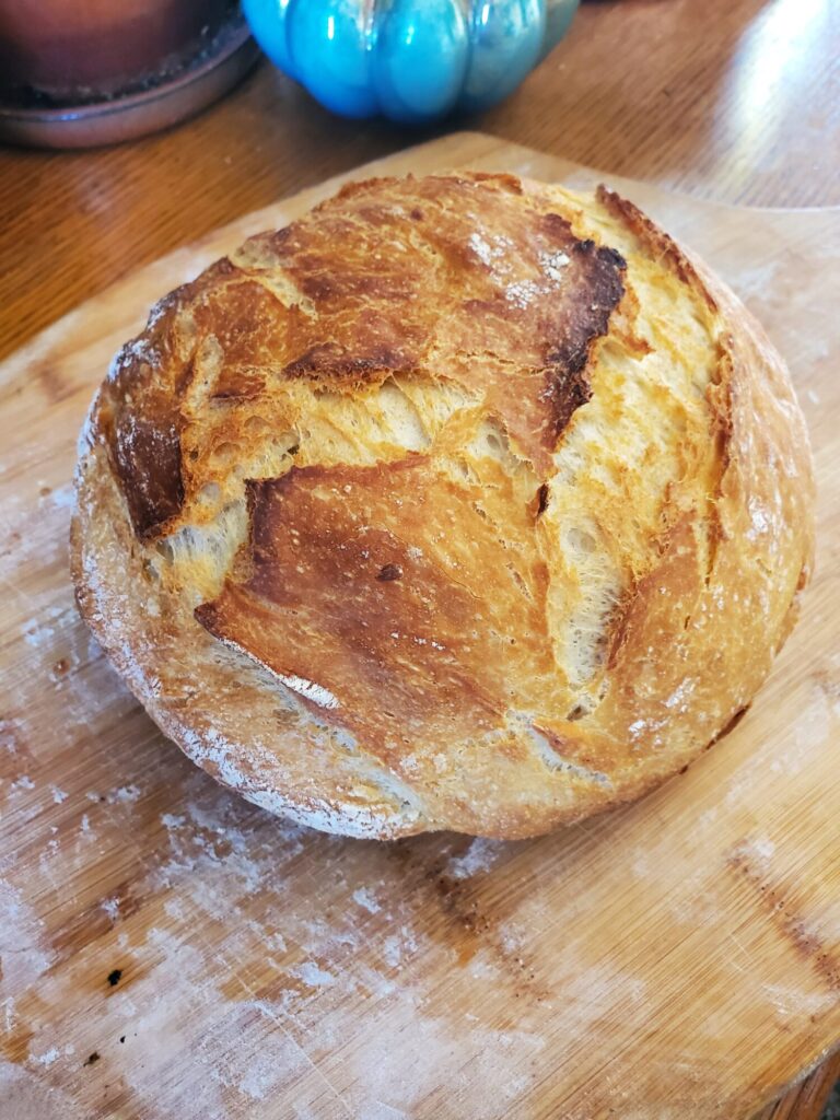 No-knead Dutch Oven Bread