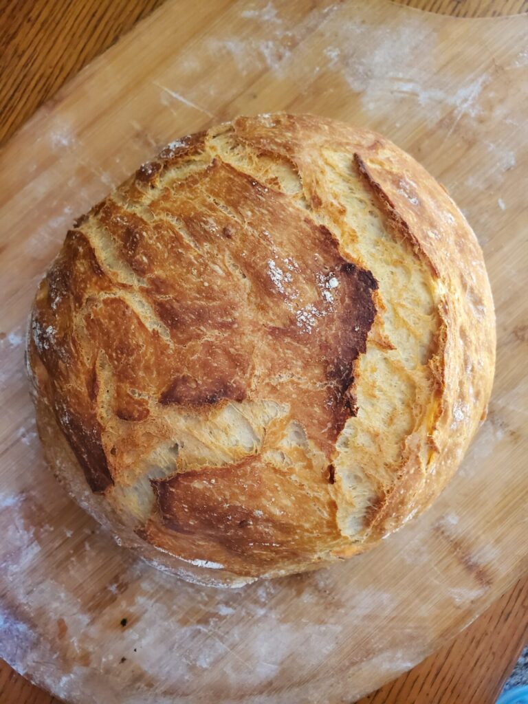 No-knead Dutch Oven Bread