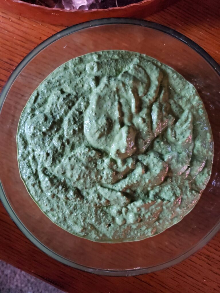 Spinach Pesto w/ Greek Yogurt & Dill