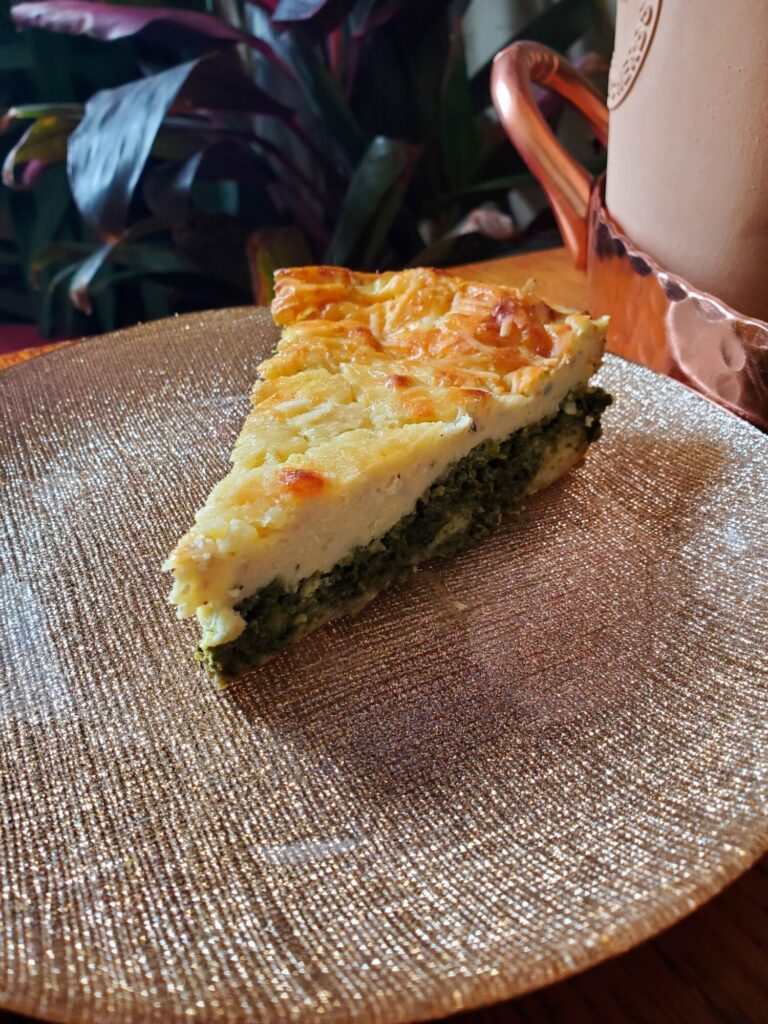 Quiche w/ Spinach & Blue CheeseQuiche w/ Greek Yogurt, Spinach, & Blue Cheese