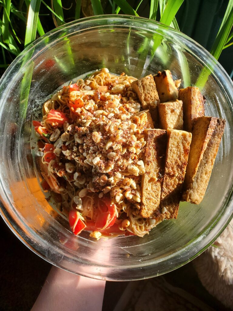 Vermicelli Salad w/ Tofu & Toasted Peanuts