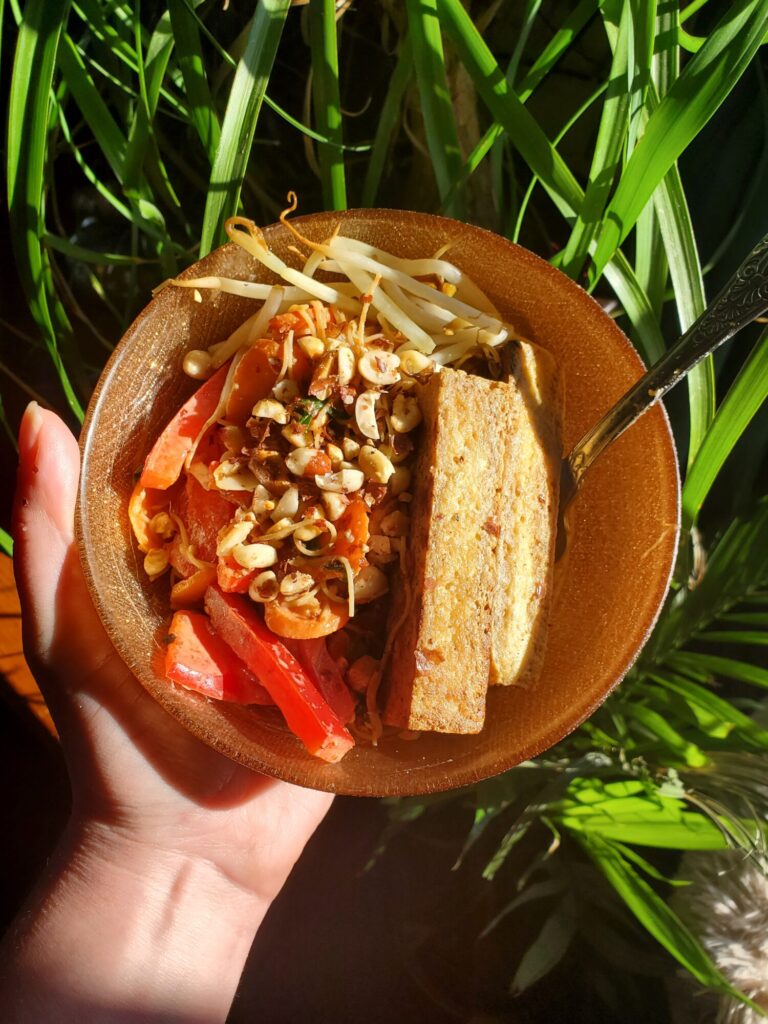 Vermicelli Salad w/ Tofu & Toasted Peanuts