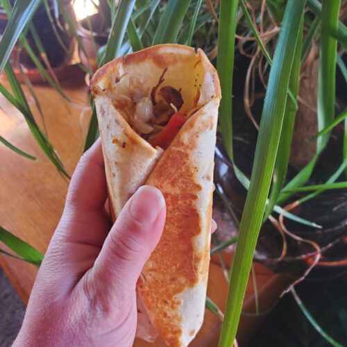 Burrito w/ Vermicelli, Bell Peppers, & Toasted Peanuts