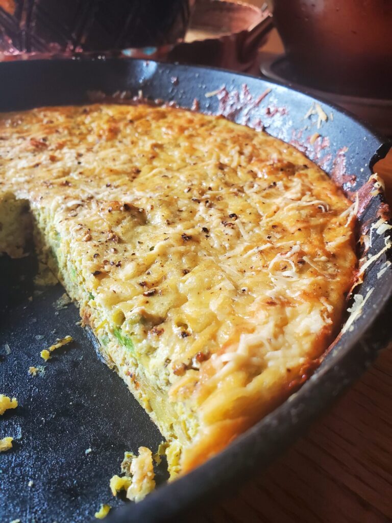 Quiche w/ Duck Eggs, Arugula, & Avocado