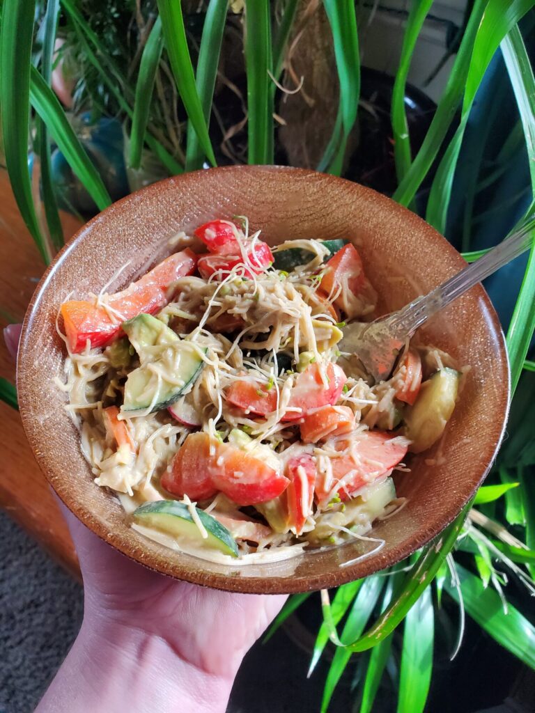 Salad w/ Vermicelli, Radish, & Sprouts