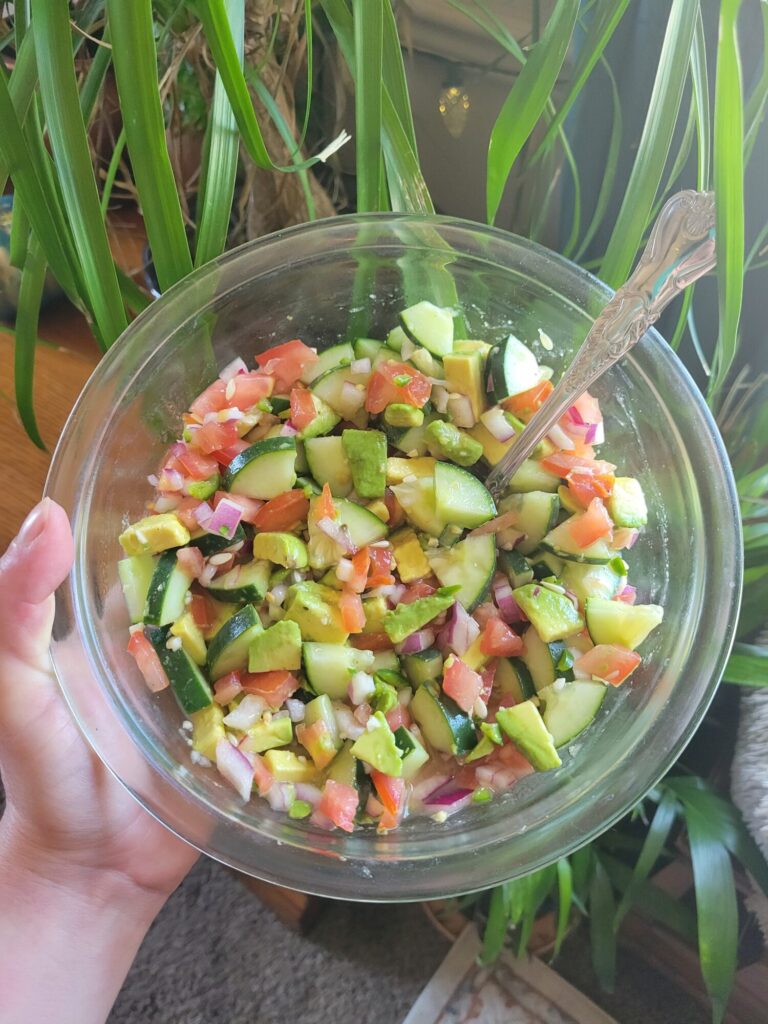 Salsa w/ Avocado, Cucumber, & Tomatoes