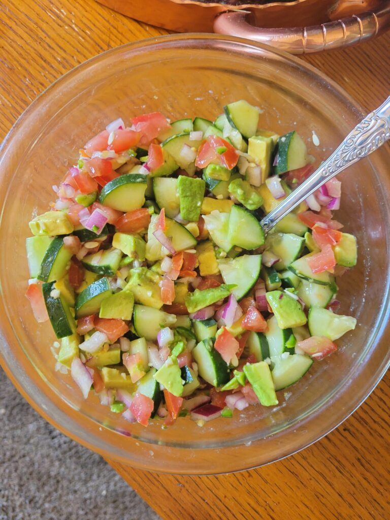 Salsa w/ Avocado, Cucumber, & Tomatoes