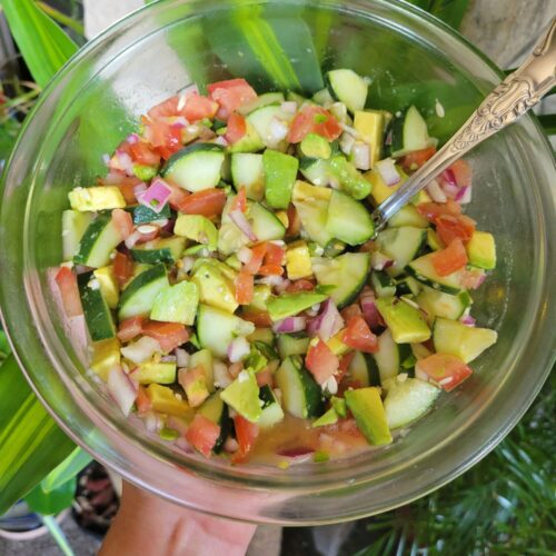 Salsa w/ Avocado, Cucumber, & Tomatoes