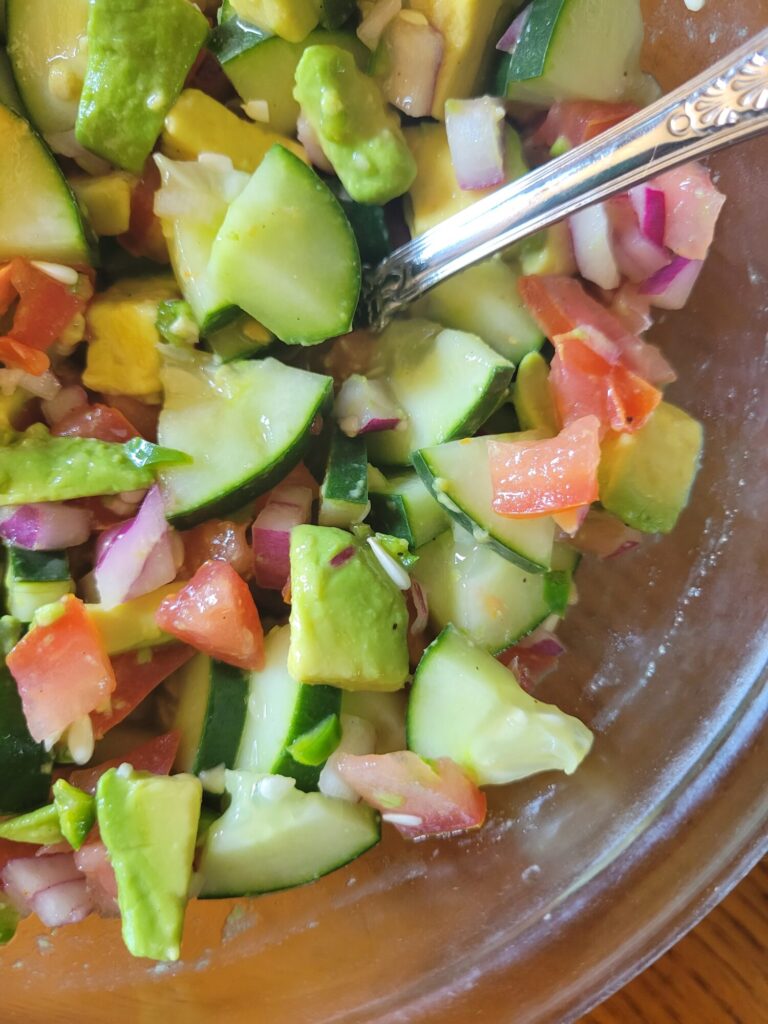 Salsa w/ Avocado, Cucumber, & Tomatoes