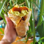 Burrito w/ Blackened Tilapia & Avocado Salsa
