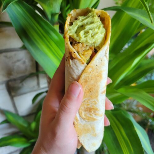 Burrito w/ Sweet Potato Quinoa & Avocado Salsa